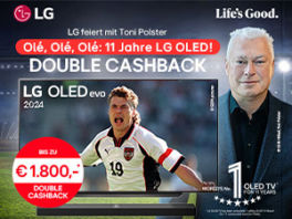 Product image of category LG feiert mit Toni Polster & Sie sichern sich bis zu €1.800,- Cashback 