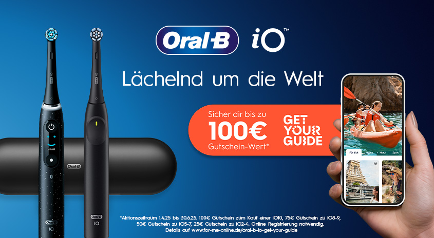 Sichere dir beim Kauf eines Oral-B iO Aktionsmodell bis zu 100 € Gutschein-Wer