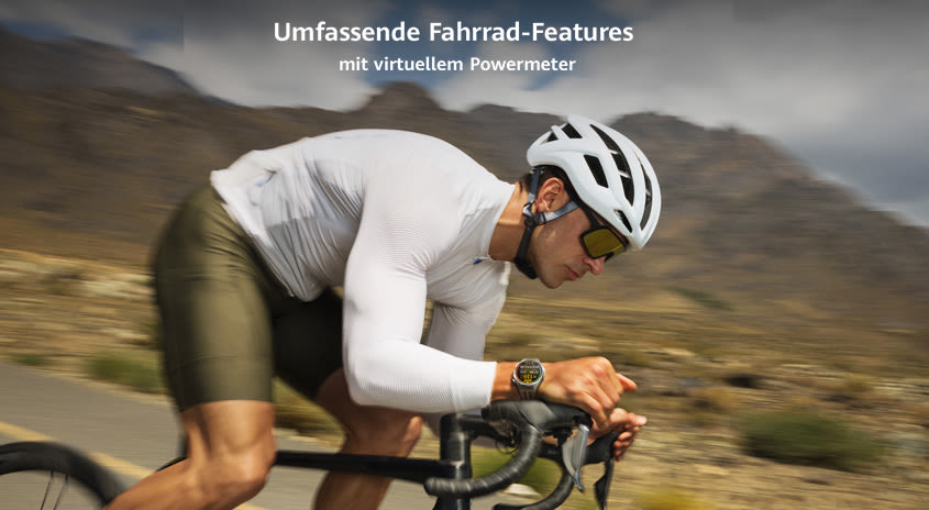 Umfassende Fahrrad-Features mit virtuellem Powermeter.