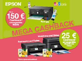 Mit Epson sparen und bis zu € 150,- Cashback sichern
