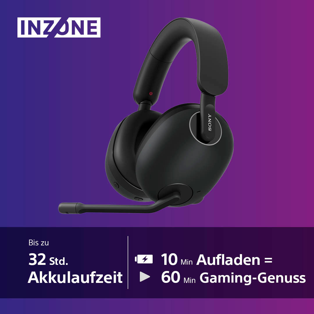 SONY INZONE H9 Kabelloses GamingHeadset mit Noise Cancelling PC/PS5