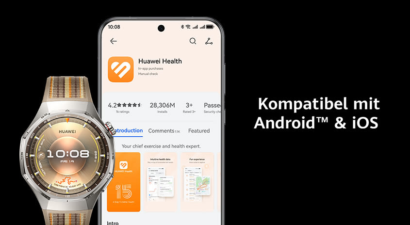 Kompatible mit Android und IOS