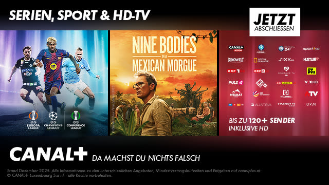 Serien, Sport & HD-TV - Canal+ Da machst du nichts falsch - Bis zu 120+ Sender inklusive HD