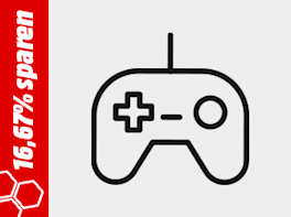 Controller. Symbol für Aktionsmodelle aus dem Bereich "Gaming" bei denen man jetzt 16,67% sparen kann.