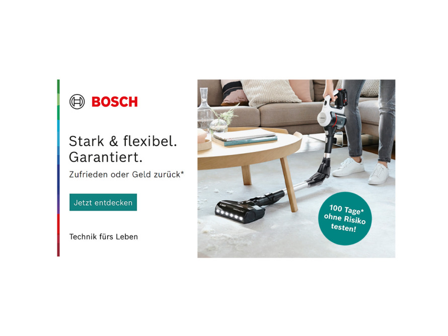 Bosch Kabellos, Sorglos – Geld-Zurück-Garantie
