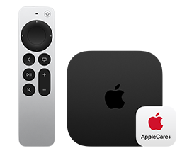 Apple TV mit AppleCare+ Logo