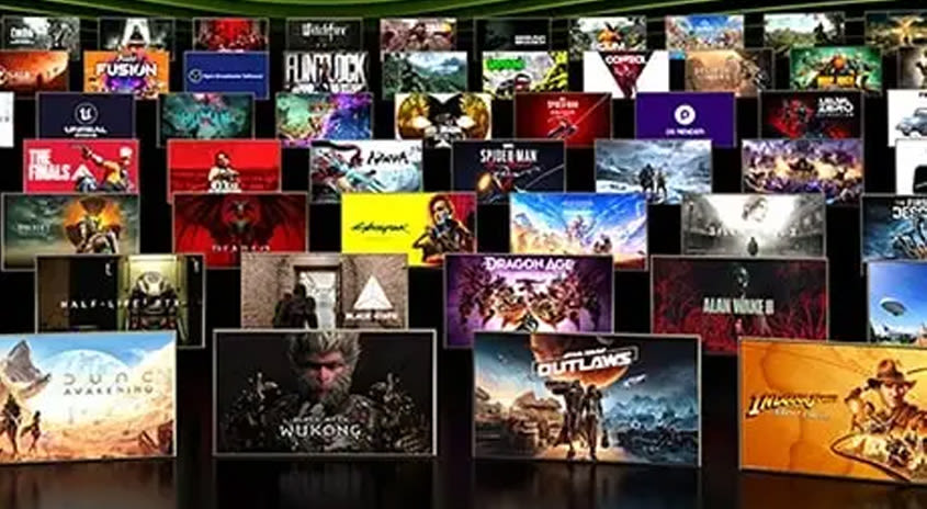 Gamings  hintereinander aufgereiht