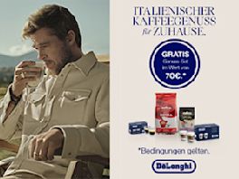 De'Longhi Aktionsmodell kaufen & gratis Genuss-Set sichern