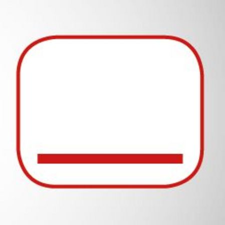 Symbol für Unterhitze bei einem Backofen - gerade Linie unten.