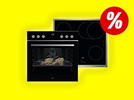 Herset vor gelben Hintergrund. Rechts oben im Bild ist ein großes Prozentzeichen zu sehen.