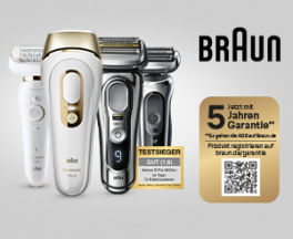 Product image of category Ausgewählte Braun Produkte jetzt mit 5 Jahre Garantie!