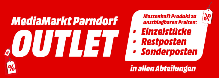 MediaMarkt Parndorf OUTLET. Massenhaft Produkt zu unschlagbaren Preisen: Einzelstücke, Restposten, Sonderposten in allen Abteilungen.