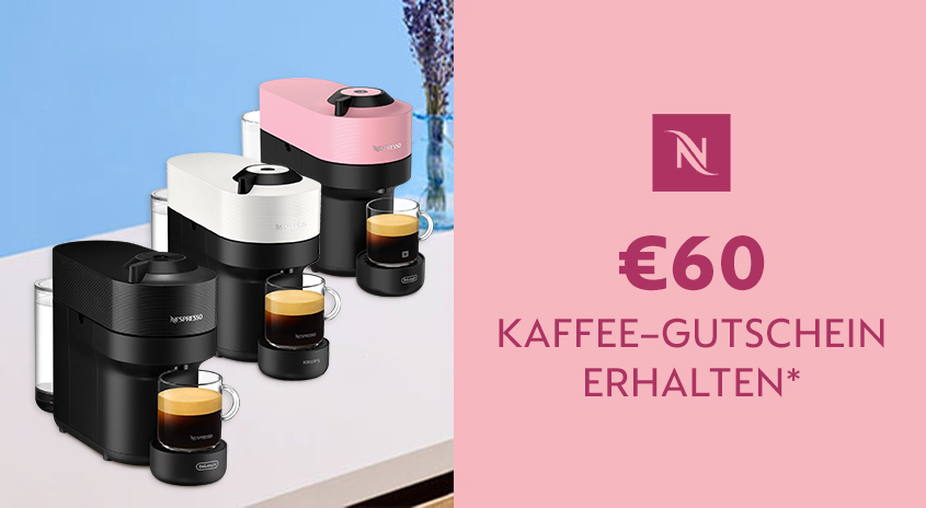 Nespresso Vertuo Pop Kaffeemaschine kaufen und 60€ Kaffeegutschein erhalten