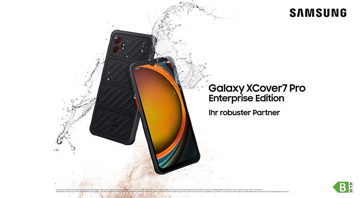 Das Galaxy XCover7 Pro Enterprise Edition. Ihr robuster Partner.