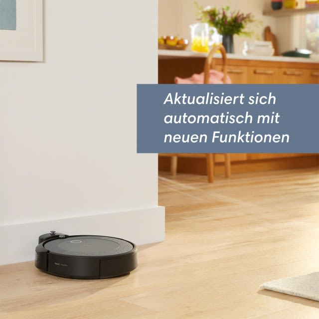 Dank der iRobot OS Home Intelligence-Plattform erhält dein Roomba i5® Saugroboter neue Funktionen durch automatische Software-Updates für ein intelligenteres Level an Sauberkeit.