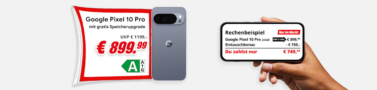 Pixel 10 Pro um 899,99€ – Mit Eintauschbonus um weitere 150€ reduziert kaufen