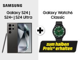 Product image of category Samsung Galaxy Watch6 Classic zum halben Preis erhalten 