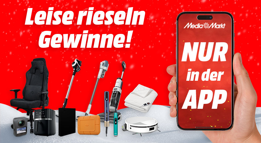 Leise rieseln Gewinne beim Xmas Gewinnspiel nur in der App