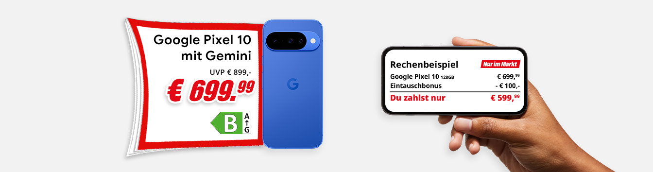 Pixel 10 um 699,99€ – Mit Eintauschbonus um weitere 100€ reduziert kaufen