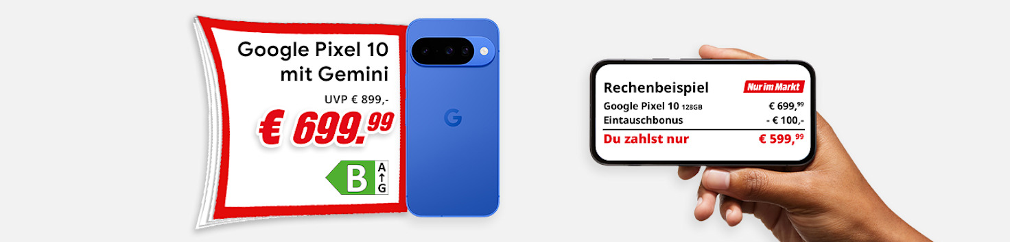 Pixel 10 um 699,99€ – Mit Eintauschbonus um weitere 100€ reduziert kaufen