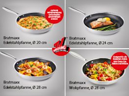 Pfannen von BRATMAXX für lange Kochfreude