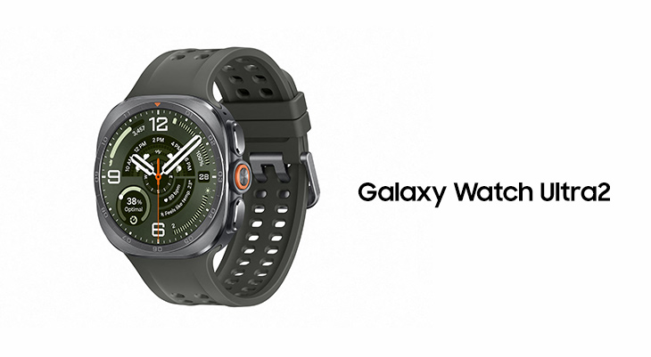 Samsung Galaxy Watch Ultra2 Smartwatch in Schwarz mit Sportarmband