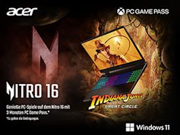 Acer Nitro 16 inkl. 3 Monate PC Game Pass