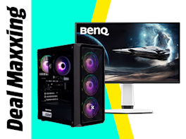 Produktbild eins Gaming PCs und eines Gaming Monitors