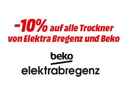 -10% auf alle Trockner von Elektra Bregenz & Beko