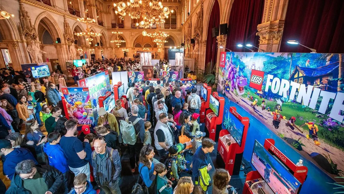 Ein Foto von Besuchern auf der GAME CITY