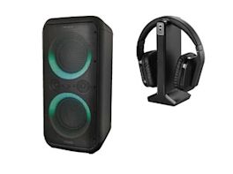 Partyspeaker & Kopfhörer