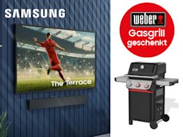 Samsung The Terrace kaufen & WEBER Grill sichern