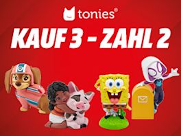 Große Auswahl an TONIES Figuren: Kauf 3, zahl 2 