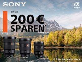 Sichere dir einen Sofortabzug auf ausgewählte Sony Objektive