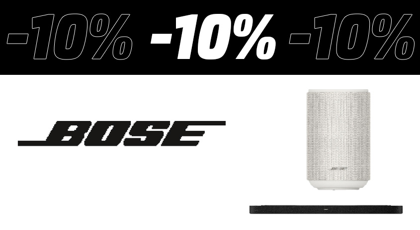 Bose Lautsprecher und Soundbar mit bis zu 10 Prozent Rabatt.
