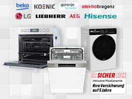 Haushalts Großgeräte von Beko, Koenic, Gorenje, Elektrabregenz, LG, Liebherr, AEG & Hisense inkl. 5 Jahre PlusGarantie