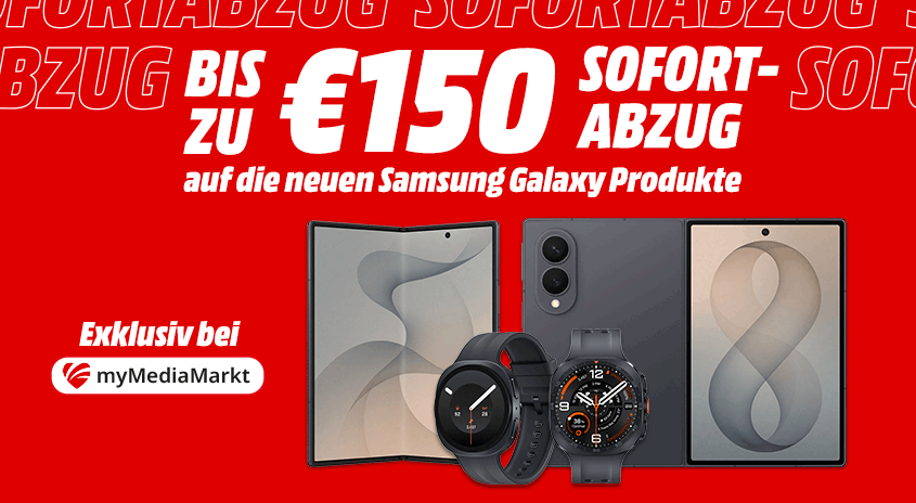 Bis zu 150€ Sofortabzug auf Samsung Galaxy Produkte - Tablets und Smartwatches