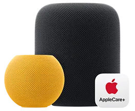 HomePod mit AppleCare+ Logo