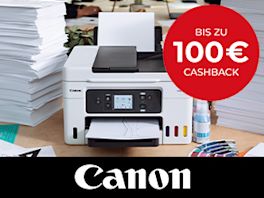 Ausgewählten Canon Drucker kaufen & bis zu 100€ Cashback erhalten