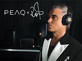 Entdecke die neue PEAQ Audio Serie - designt von Robbie Williams. 