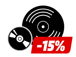 15% auf alle DVDs, BluRays, CDs und Vinyl