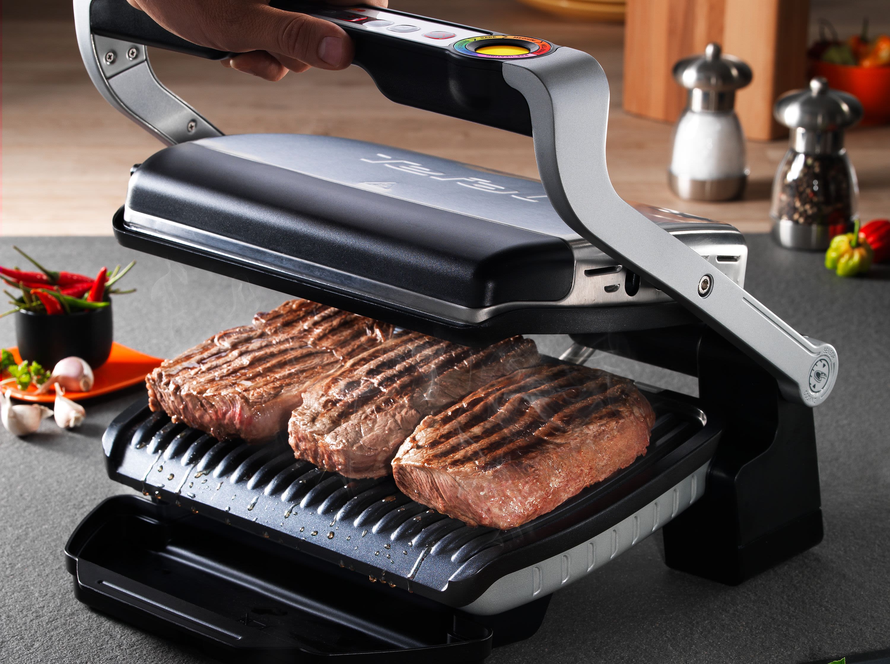 TEFAL OptiGrill Kontaktgrill GC705D online kaufen | MediaMarkt