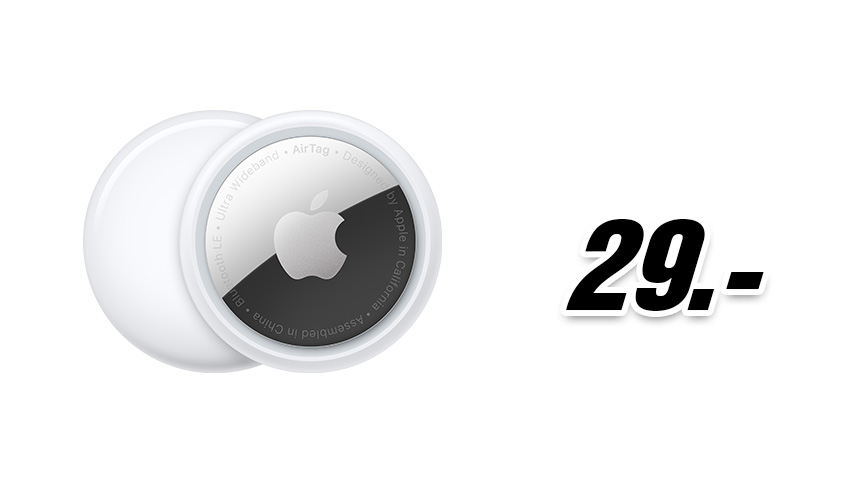 Apple AirTag in Weiß für 29 Euro