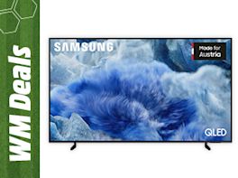 TV-Gerät vor weißem Hintergrund, links mit grünem „WM Deals“-Rand.