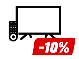 10% auf alle TVs von Samsung, LG, Sony, Philips, TCL & Hisense