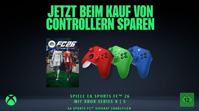 Xbox-Controller jetzt günstiger erhältlich - Spielvisual EA Sports FC 26 (ohne sinnvollen Zusammenhang)