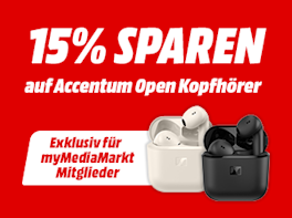 Exklusiv für myMediaMarkt Mitglieder: 15% auf Accentum Open Kopfhörer