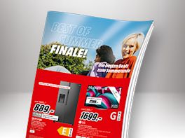 3D-Ansicht des Flyers mit dem Titel "Best of Summer Finale!"