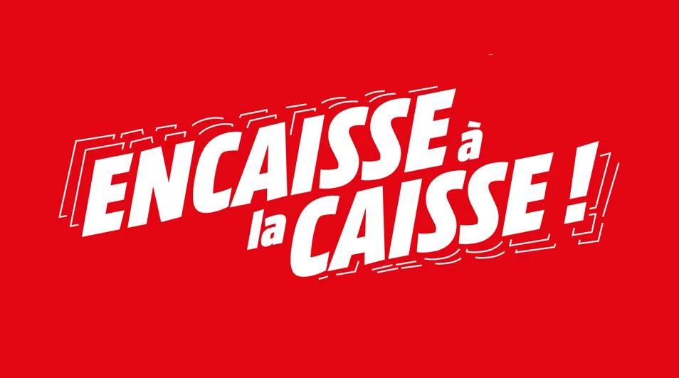 Encaisse à la caisse chez MediaMarkt