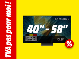 Télévisions moyennes : 40" jusqu'à 58"